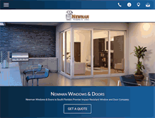 Tablet Screenshot of newman-windows.com